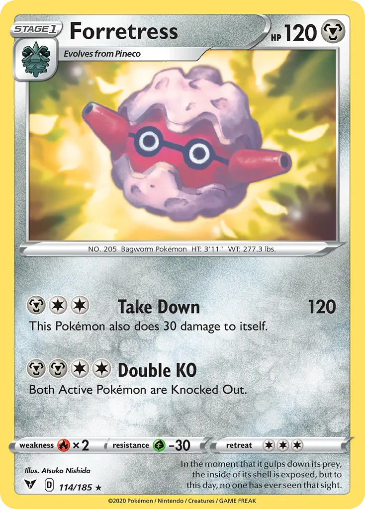 Forretress — SWSH04: Vivid Voltage — Pokémon