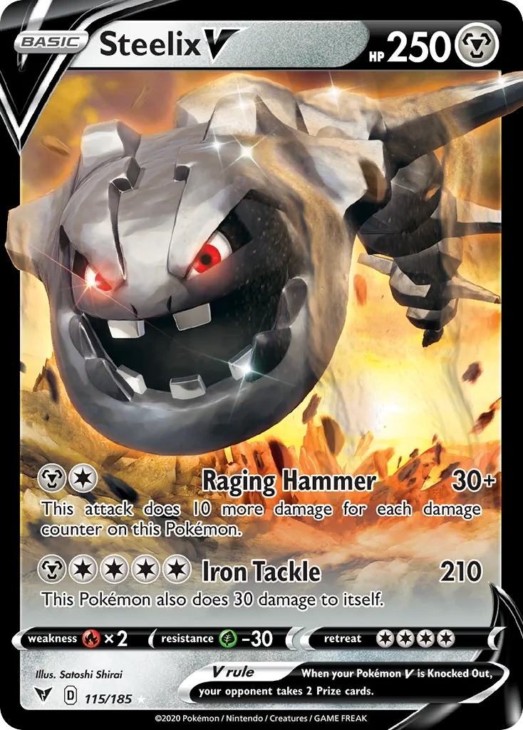Steelix V — SWSH04: Vivid Voltage — Pokémon