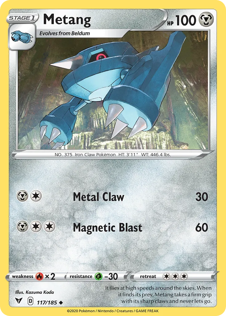 Metang — SWSH04: Vivid Voltage — Pokémon