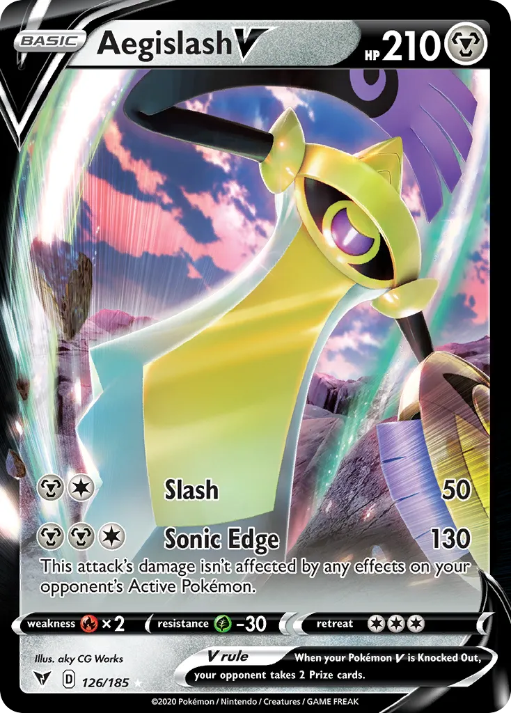 Aegislash V — SWSH04: Vivid Voltage — Pokémon