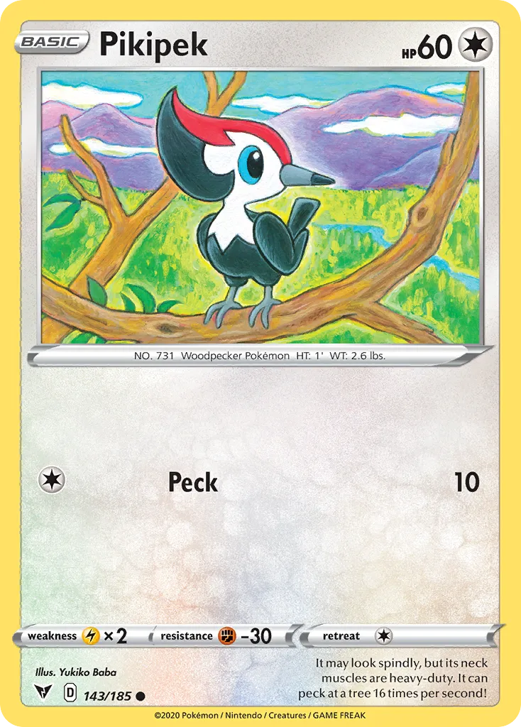 Pikipek — SWSH04: Vivid Voltage — Pokémon