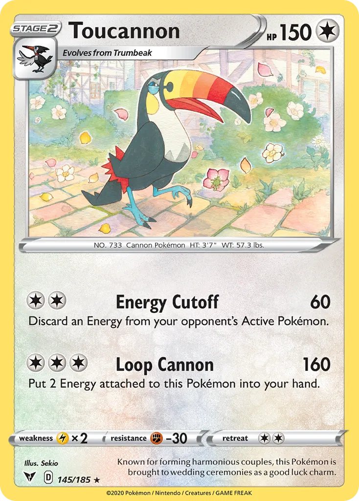 Toucannon — SWSH04: Vivid Voltage — Pokémon