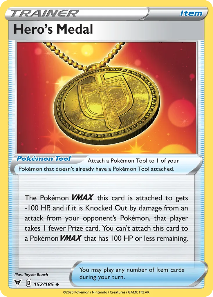 Hero's Medal — SWSH04: Vivid Voltage — Pokémon