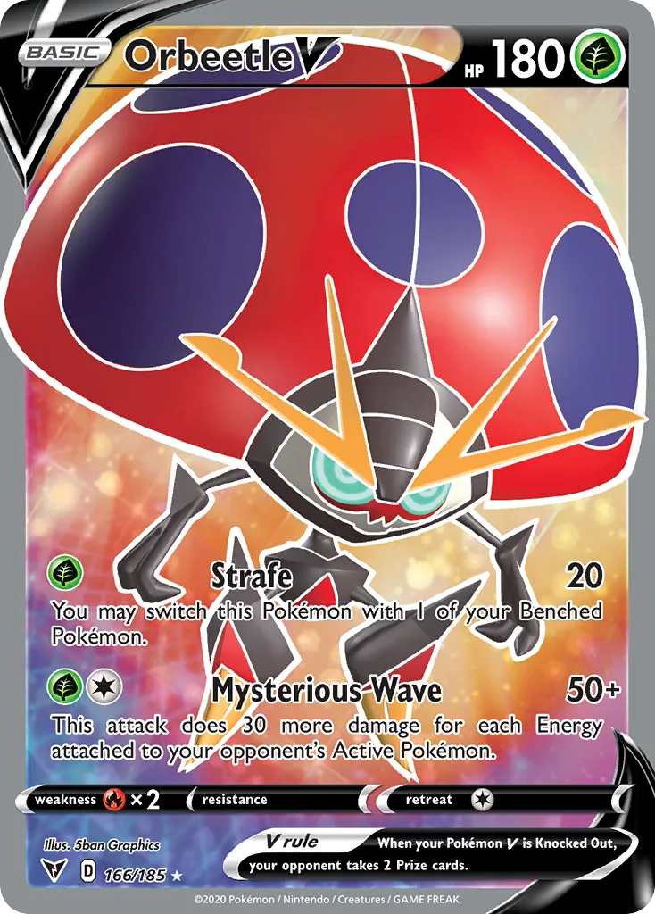 Orbeetle V — SWSH04: Vivid Voltage — Pokémon