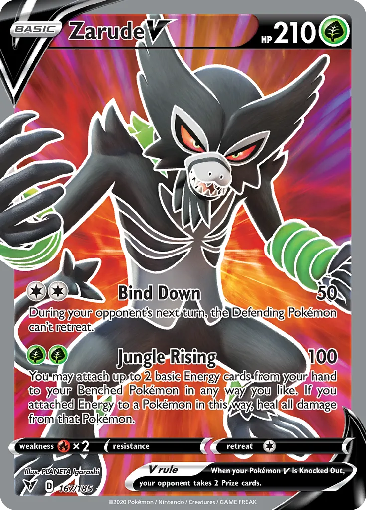 Zarude V — SWSH04: Vivid Voltage — Pokemon