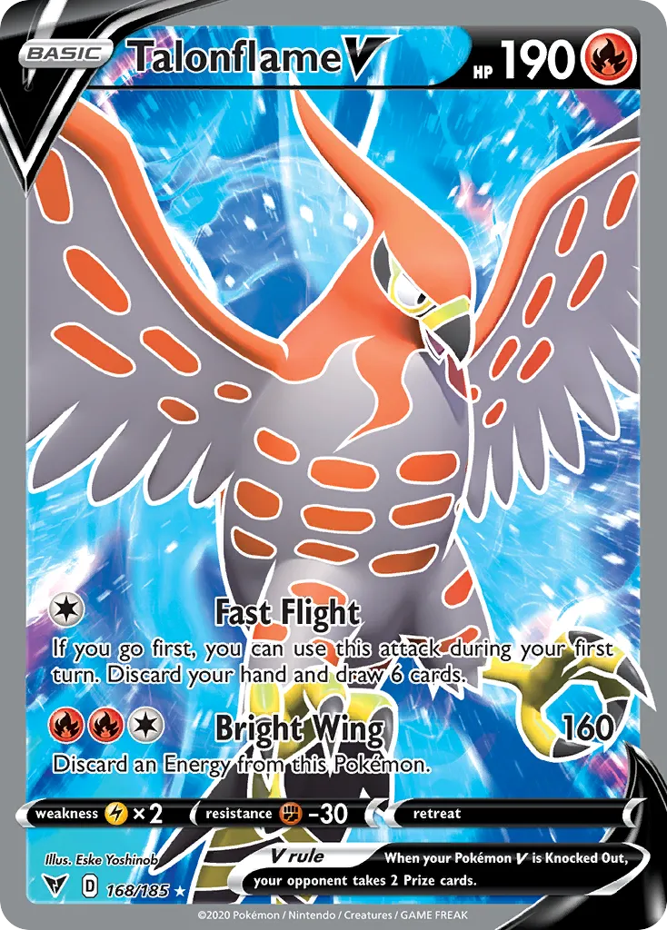 Talonflame V — SWSH04: Vivid Voltage — Pokemon