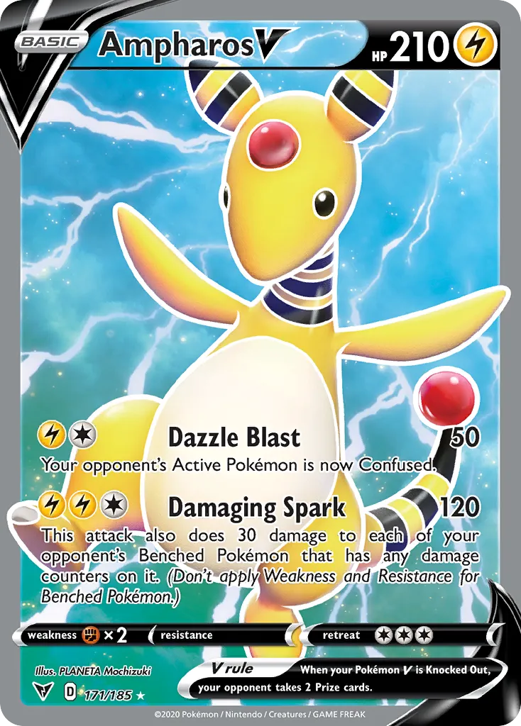 Ampharos V — SWSH04: Vivid Voltage — Pokemon