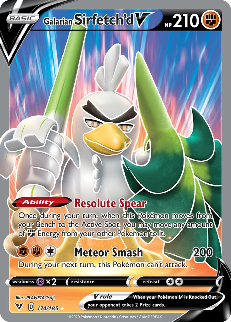 Galarian Sirfetch'd V — SWSH04: Vivid Voltage — Pokémon