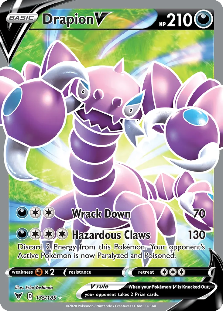 Drapion V — SWSH04: Vivid Voltage — Pokémon