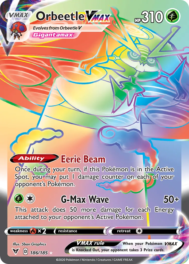 Orbeetle VMAX — SWSH04: Vivid Voltage — Pokémon