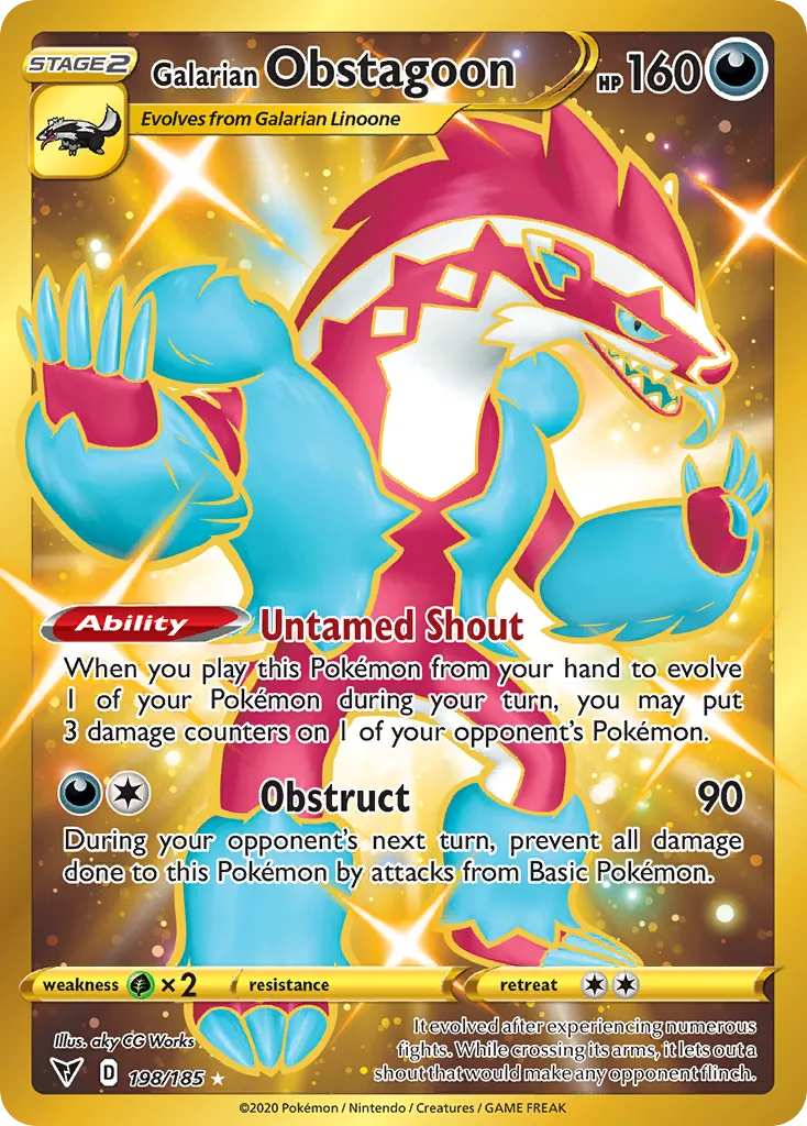 Galarian Obstagoon — SWSH04: Vivid Voltage — Pokémon