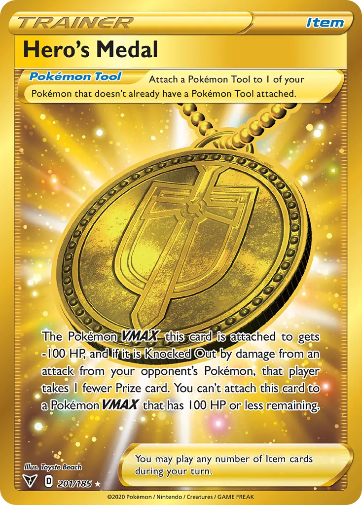 Hero's Medal — SWSH04: Vivid Voltage — Pokemon