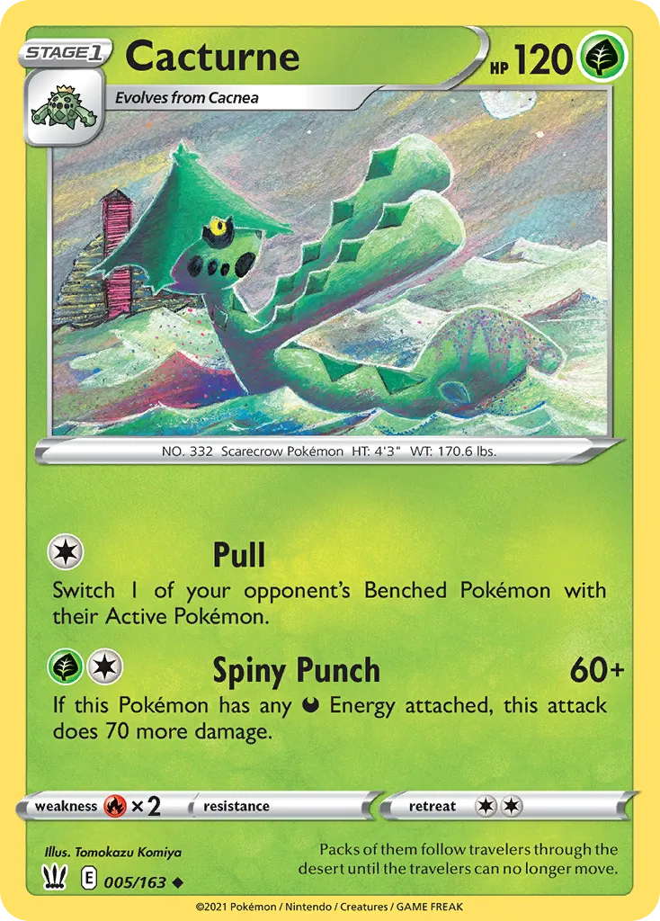 Cacturne — SWSH05: Battle Styles — Pokémon