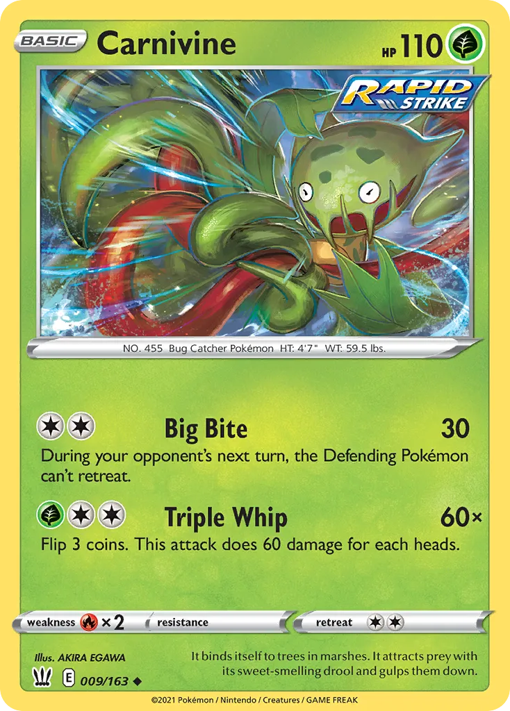 Carnivine — SWSH05: Battle Styles — Pokémon