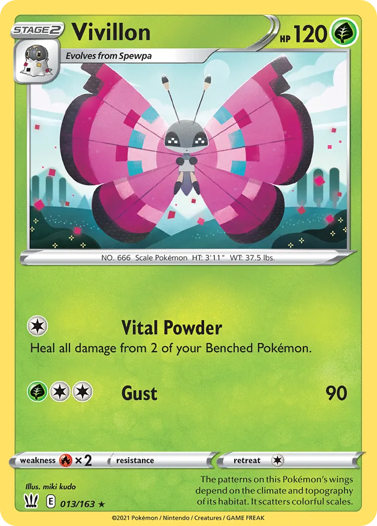 Vivillon — SWSH05: Battle Styles — Pokémon