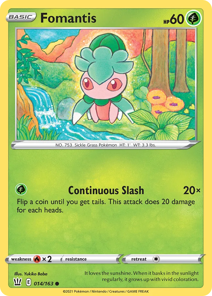 Fomantis — SWSH05: Battle Styles — Pokémon