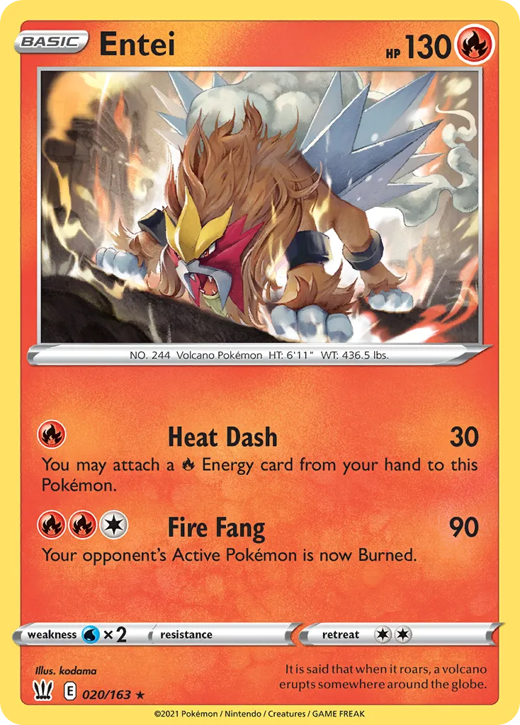 Entei — SWSH05: Battle Styles — Pokemon
