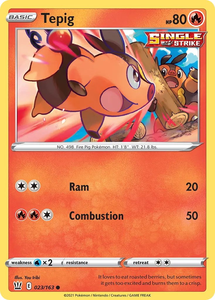 Tepig — SWSH05: Battle Styles — Pokémon