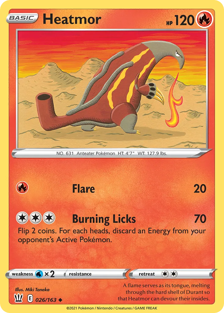 Heatmor — SWSH05: Battle Styles — Pokémon