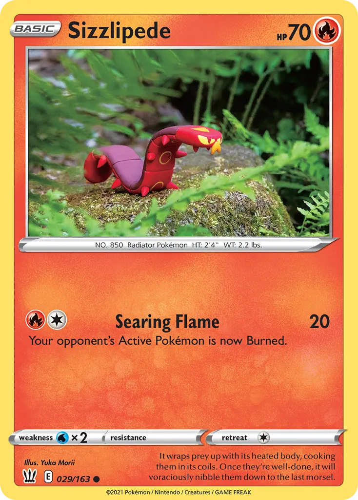 Sizzlipede — SWSH05: Battle Styles — Pokémon
