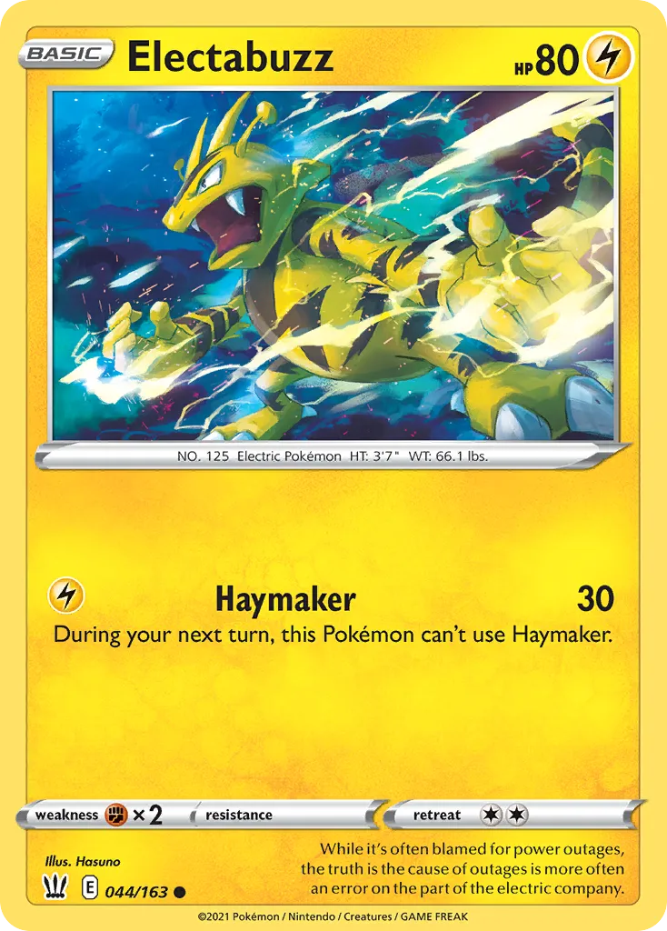 Electabuzz — SWSH05: Battle Styles — Pokemon