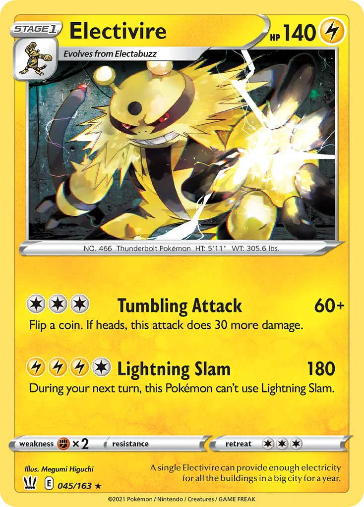 Electivire — SWSH05: Battle Styles — Pokémon