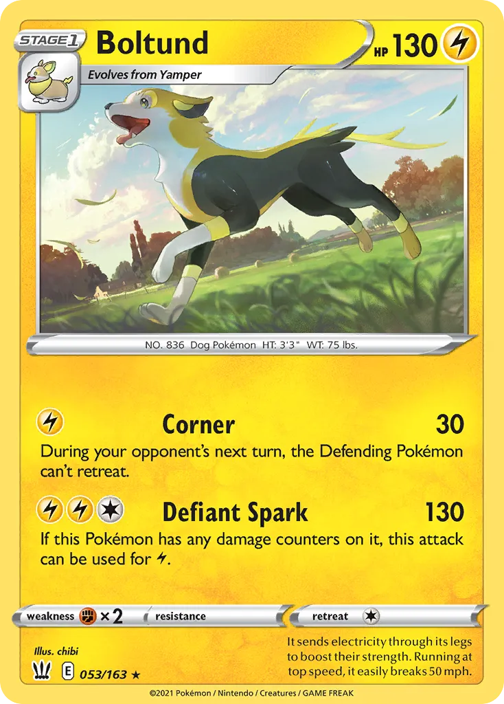 Boltund — SWSH05: Battle Styles — Pokémon