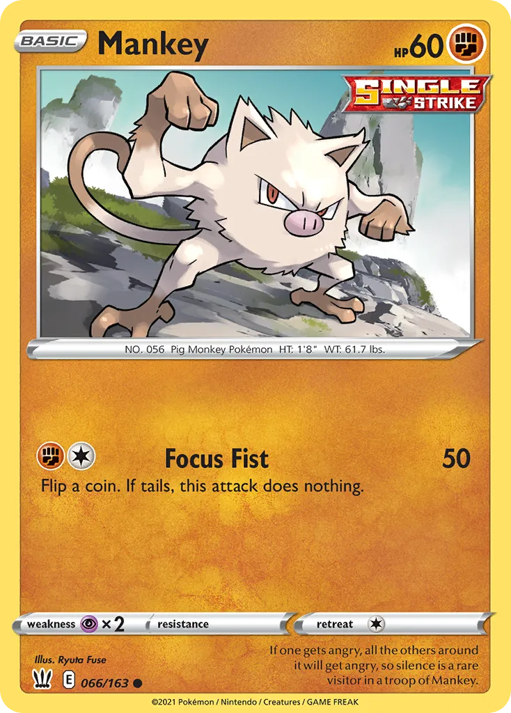 Mankey — SWSH05: Battle Styles — Pokémon