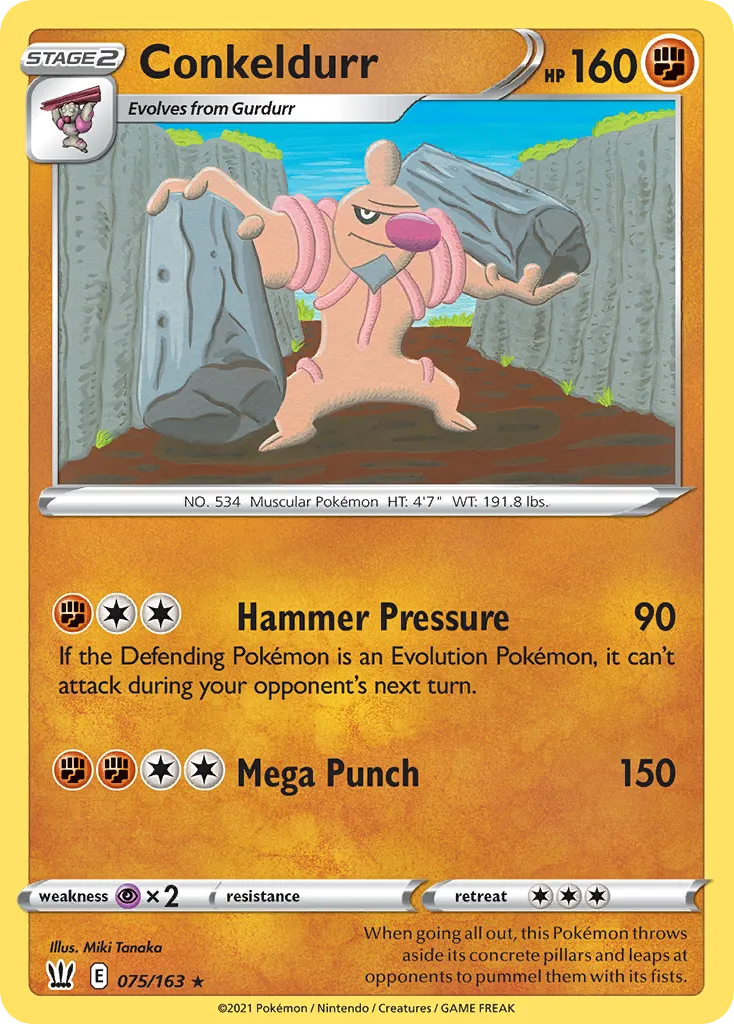 Conkeldurr — SWSH05: Battle Styles — Pokémon