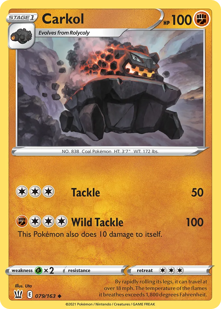 Carkol — SWSH05: Battle Styles — Pokémon