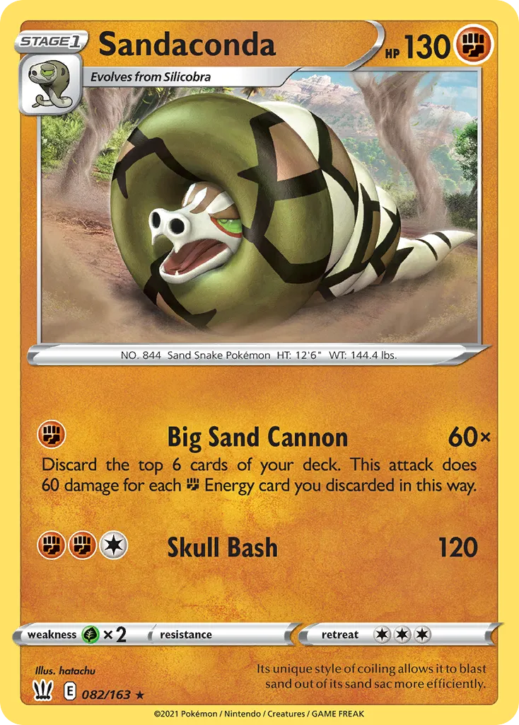 Dunaconda — SWSH05: Battle Styles — Pokémon