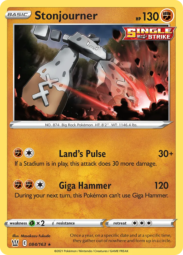 Stonjourner — SWSH05: Battle Styles — Pokémon