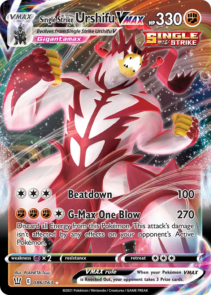 Single Strike Urshifu VMAX — SWSH05: Battle Styles — Pokémon