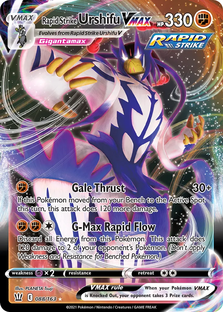 Rapid Strike Urshifu VMAX — SWSH05: Battle Styles — Pokémon
