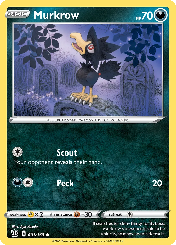 Murkrow — SWSH05: Battle Styles — Pokémon