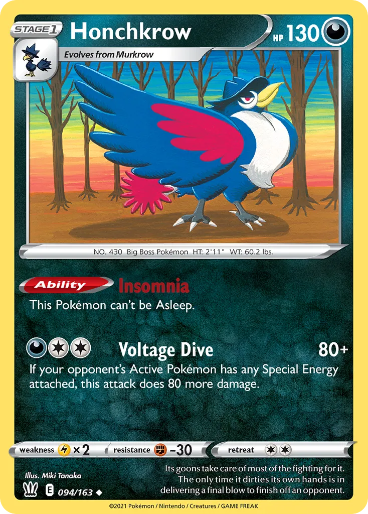Honchkrow — SWSH05: Battle Styles — Pokémon