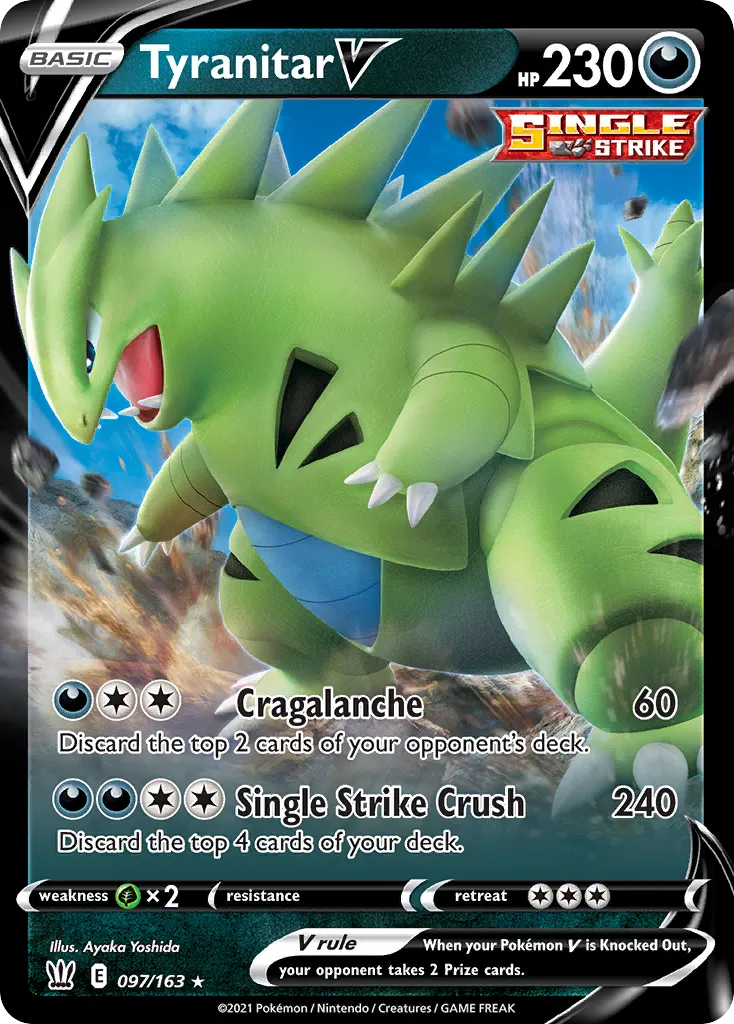 Tyranitar V — SWSH05: Battle Styles — Pokémon