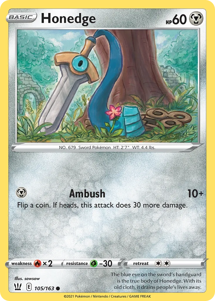 Honedge — SWSH05: Battle Styles — Pokémon