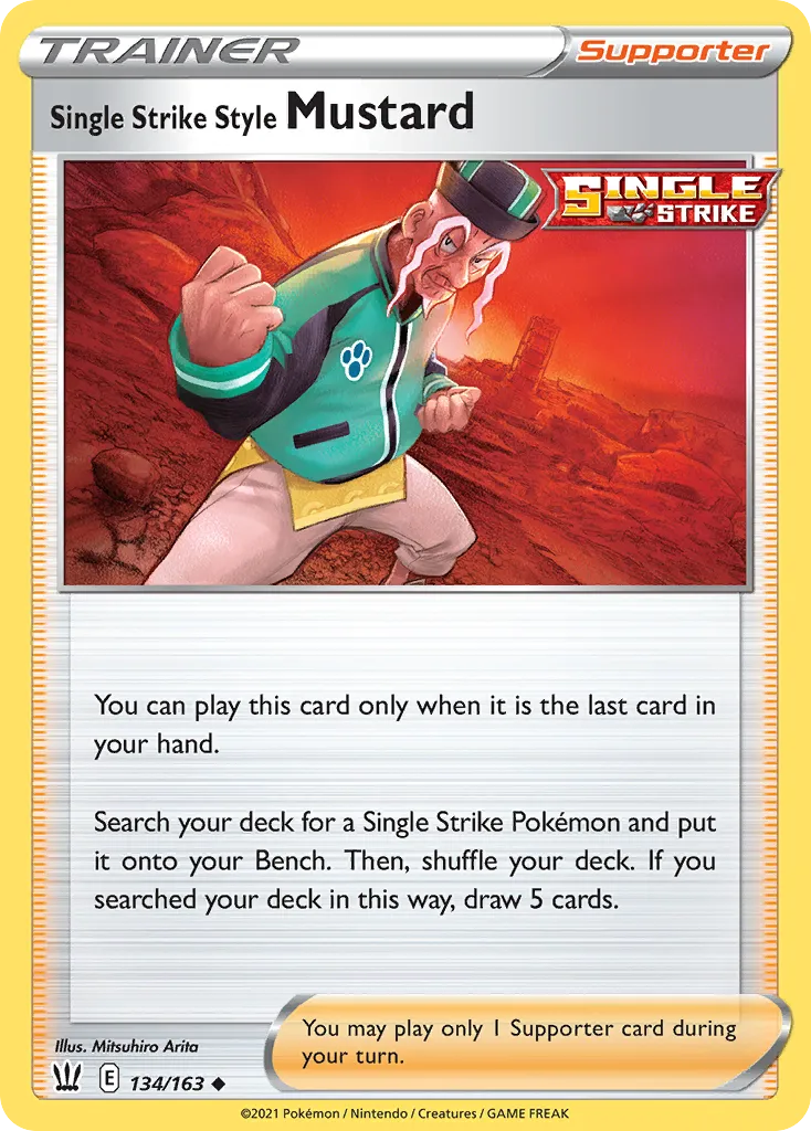Single Strike Style Mustard — SWSH05: Battle Styles — Pokémon