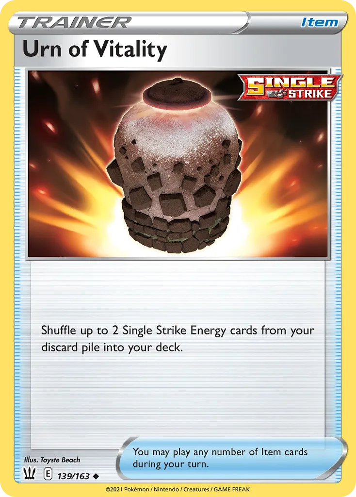 Urne de Vitalité — SWSH05: Battle Styles — Pokémon