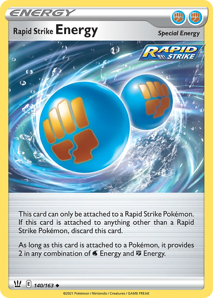 Rapid Strike Energy — SWSH05: Battle Styles — Pokémon