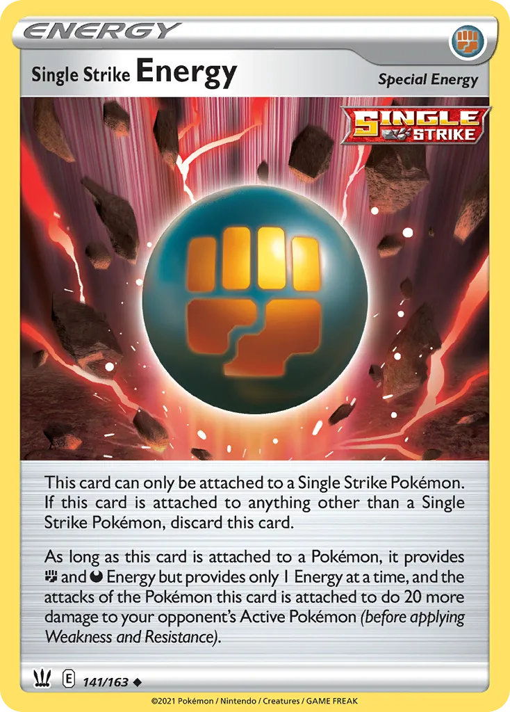 Single Strike Energy — SWSH05: Battle Styles — Pokémon