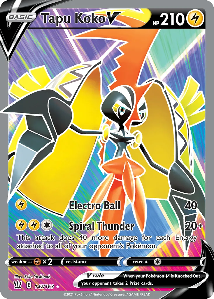 Tapu Koko V — SWSH05: Battle Styles — Pokemon