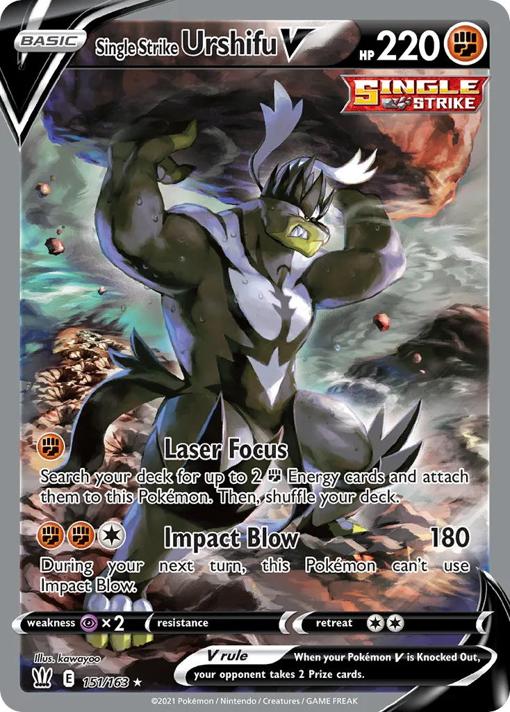 Single Strike Urshifu V — SWSH05: Battle Styles — Pokémon