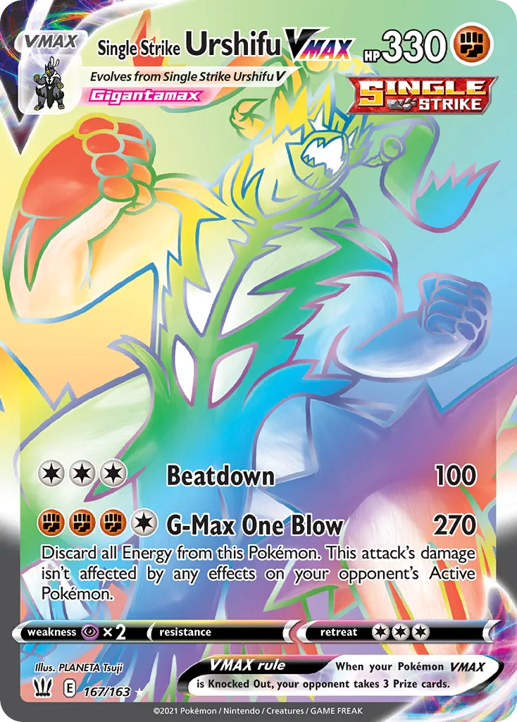 Single Strike Urshifu VMAX — SWSH05: Battle Styles — Pokémon
