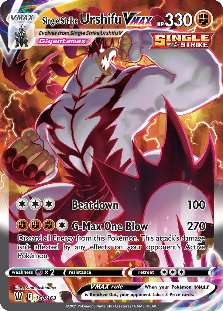 Single Strike Urshifu VMAX — SWSH05: Battle Styles — Pokémon