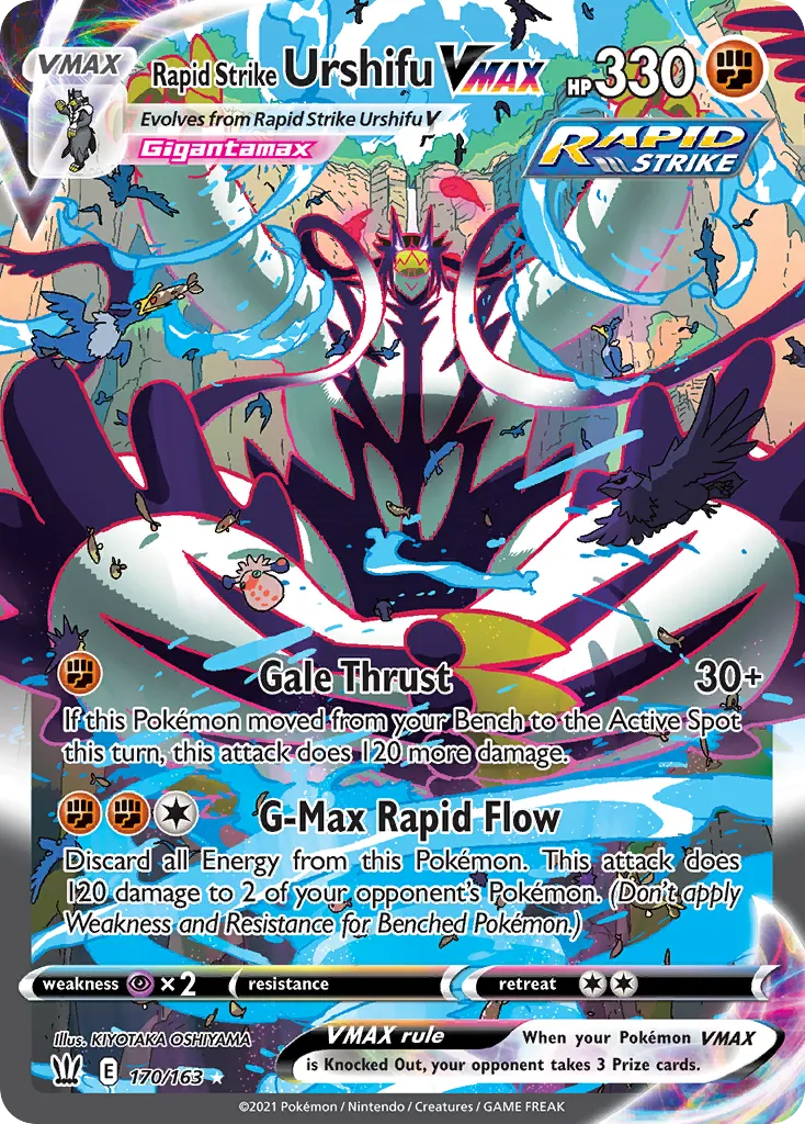 Rapid Strike Urshifu VMAX — SWSH05: Battle Styles — Pokémon