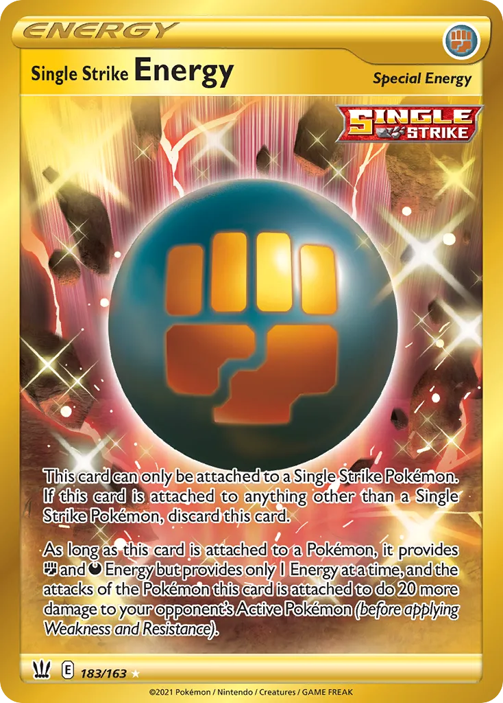 Single Strike Energy from SWSH05: Battle Styles - Pokemon