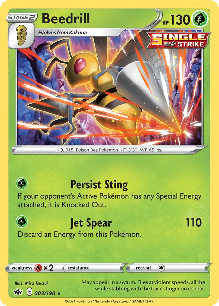 Beedrill — SWSH06: Chilling Reign — Pokemon