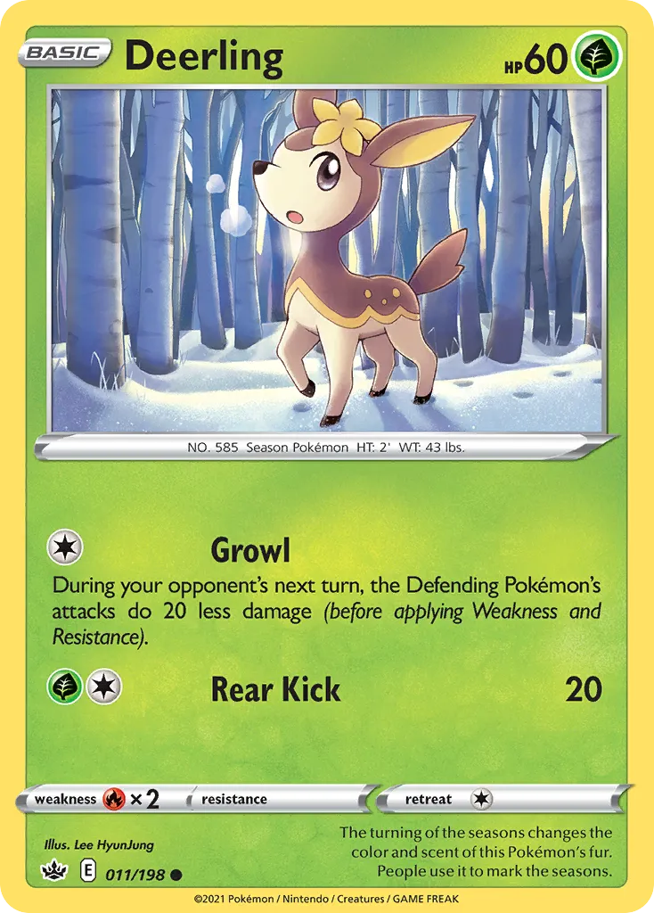 Deerling — SWSH06: Chilling Reign — Pokemon